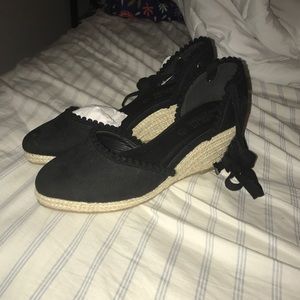 Black lace-up Espadrilles